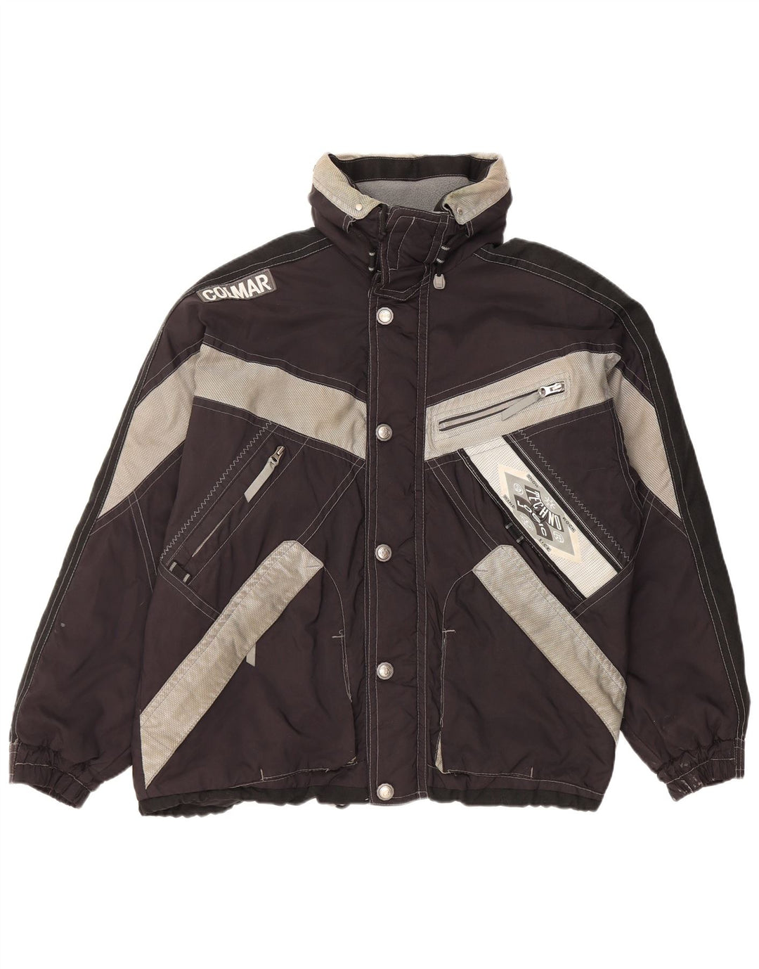 Colmar Ανδρικό μπουφάν σκι με κουκούλα IT 50 Medium Black Colourblock