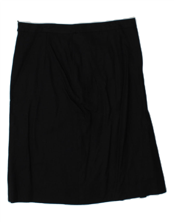VINTAGE Womens A-Line Skirt W34 Large  Black Vintage Vintage and Second-Hand Vintage from Messina Hembry 