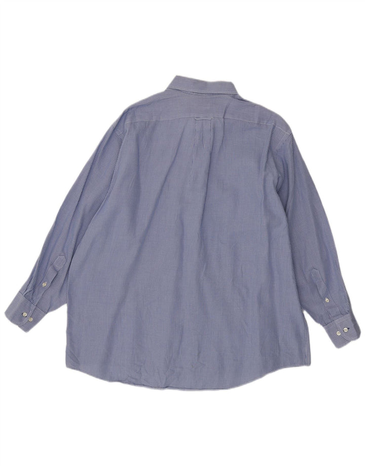 Ανδρικό πουκάμισο Izod Checked Regular Fit Size 17 XL Blue Houndstooth βαμβακερό
