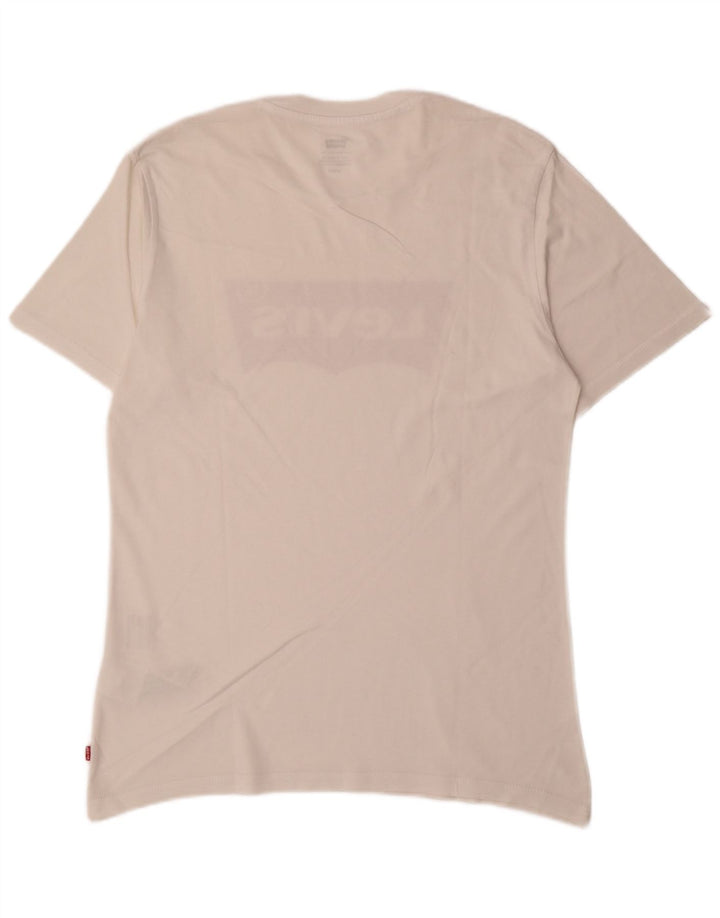 Ανδρικό γραφικό T-Shirt Levi's Top Μικρό λευκό βαμβακερό