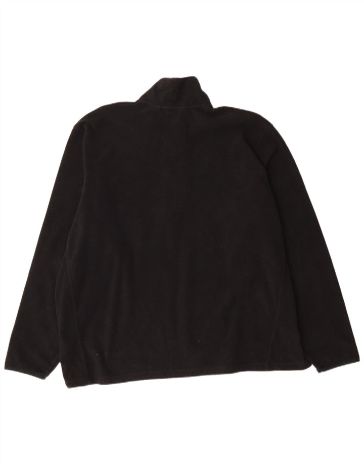 Eddie Bauer Ανδρικό φερμουάρ Fleece Jumper 2XL μαύρο πολυεστέρα