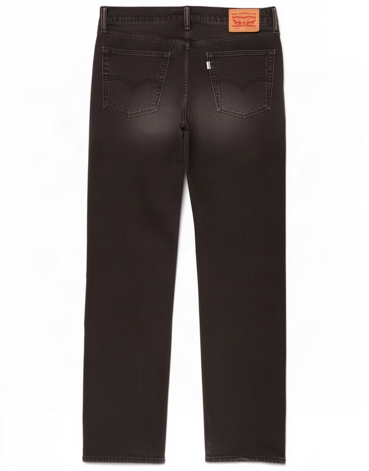 Levi's Mens 514 Straight Jeans W36 L32 Μαύρο βαμβακερό