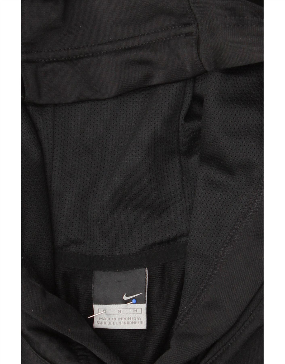NIKE Mens Hoodie Jumper Medium Black Colourblock Polyester Vintage Nike and Second-Hand Nike from Messina Hembry 