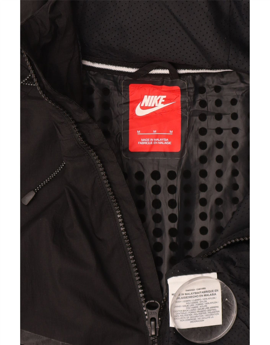 Ανδρική φόρμα Nike με κουκούλα Μπουφάν με μεσαίο μαύρο νάιλον
