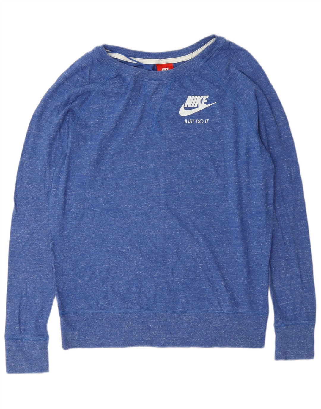 Γυναικείο φούτερ Nike Jumper UK 14 Βαμβακερό μεσαίο μπλε με φλύκταινες