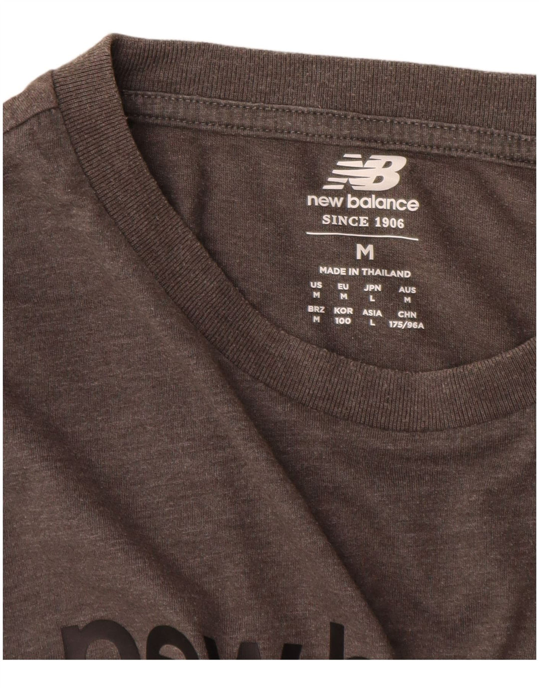 Ανδρικό γραφικό T-Shirt New Balance Top Medium Grey