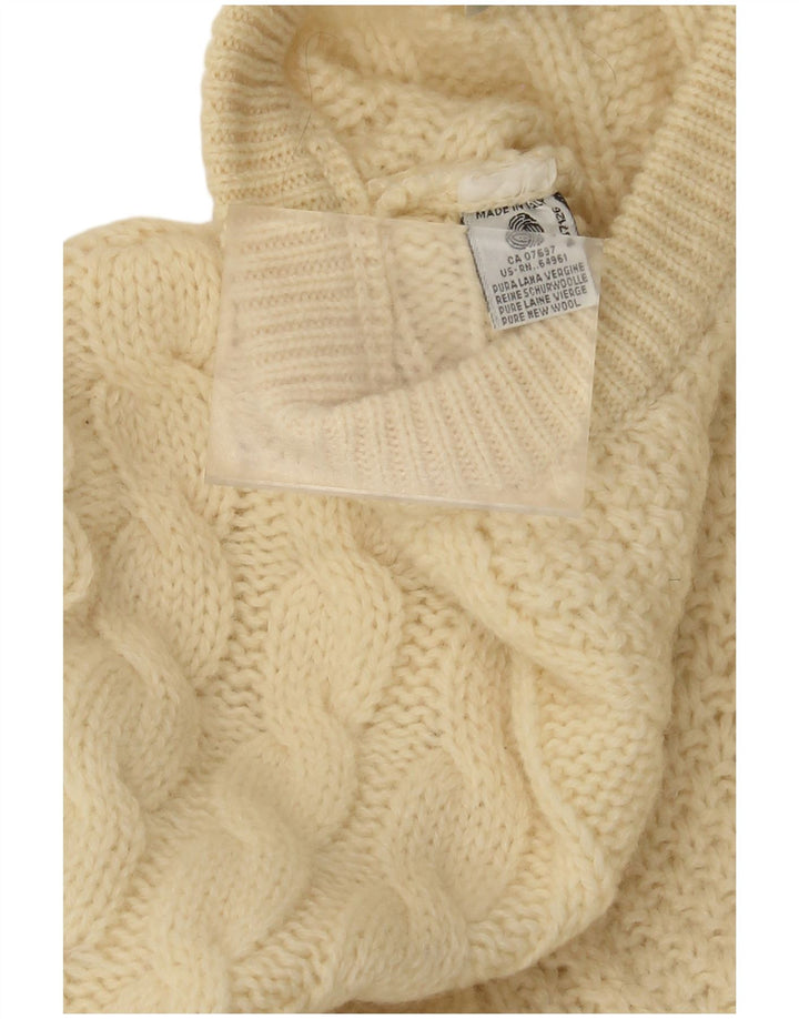 Ανδρικό πουλόβερ Benetton Crew Neck Jumper IT 48 Medium Beige Wool