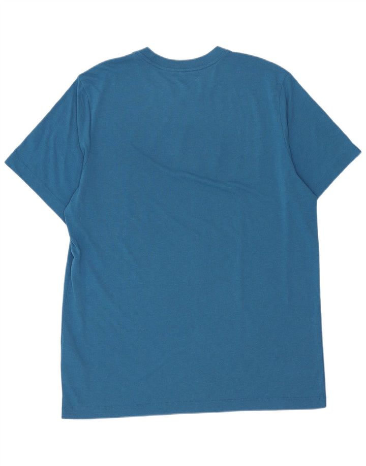 Ανδρικό T-Shirt Nike με γραφικό Dri Fit, μεσαίο μπλε πολυεστέρας