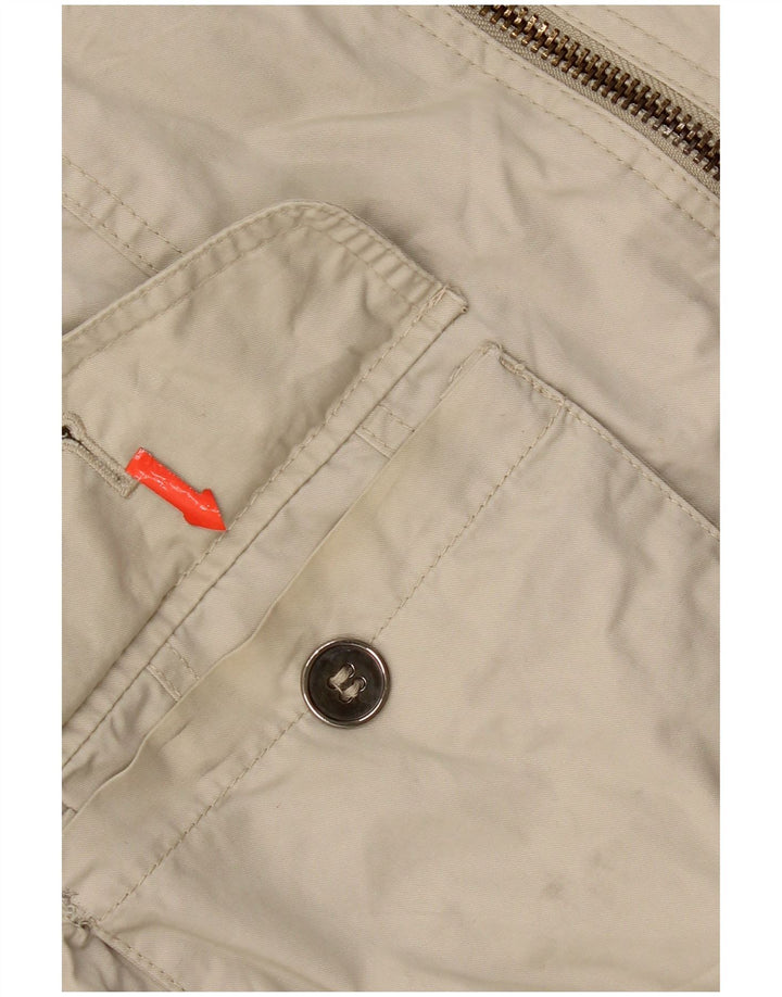 Zara Γυναικείο Bomber Jacket UK 14 Large Beige
