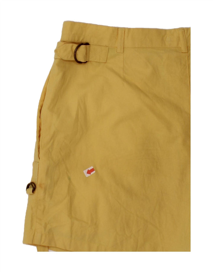 VINTAGE Womens Casual Shorts W36 XL Yellow Vintage Vintage and Second-Hand Vintage from Messina Hembry 