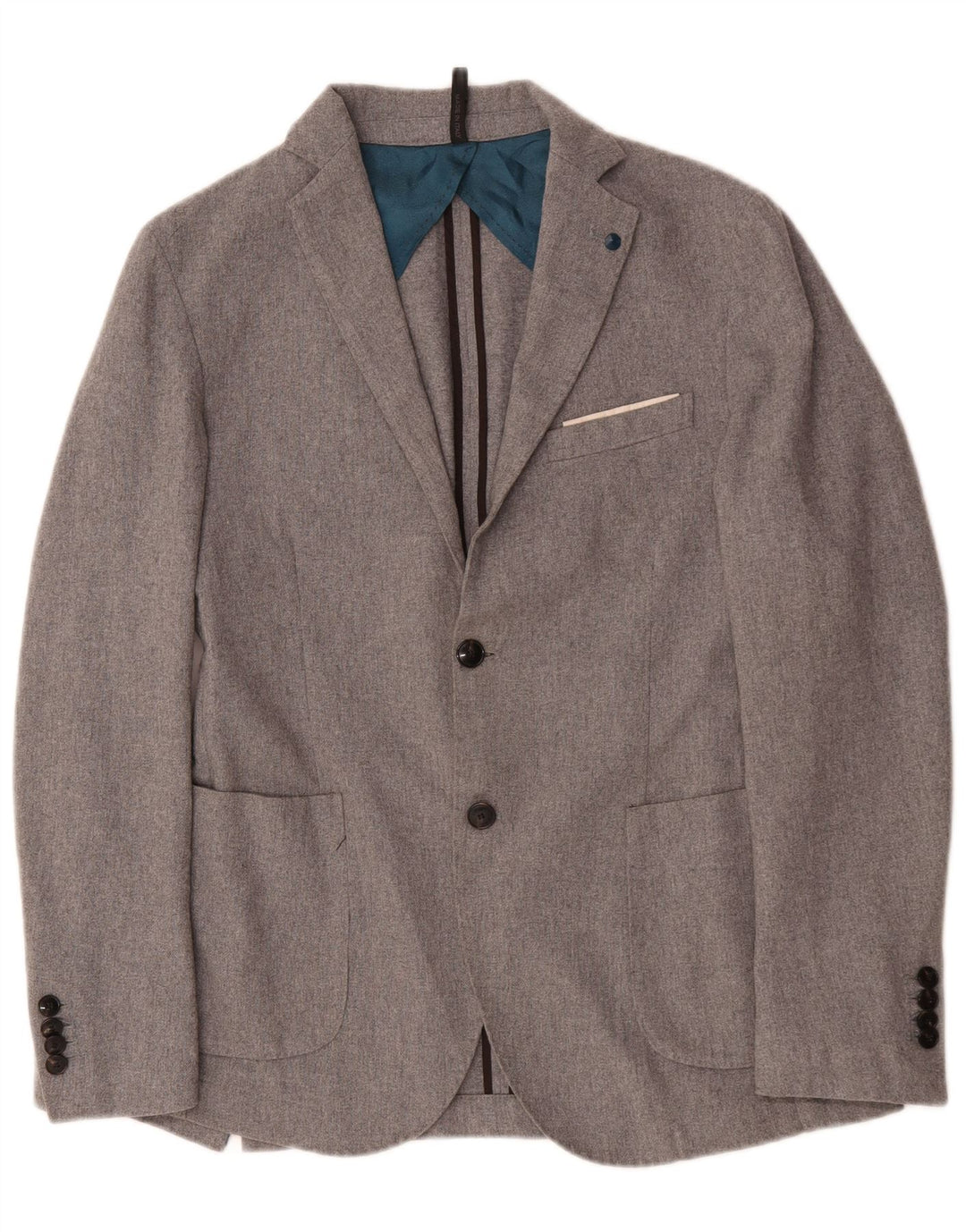 Liu Jo Ανδρικό σακάκι σακάκι με 2 κουμπιά UK 38 Medium Grey Wool