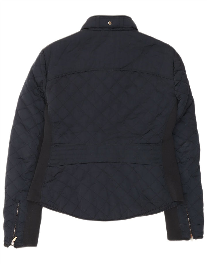 Zara Γυναικείο Καπιτονέ μπουφάν UK 14 Large Navy Blue