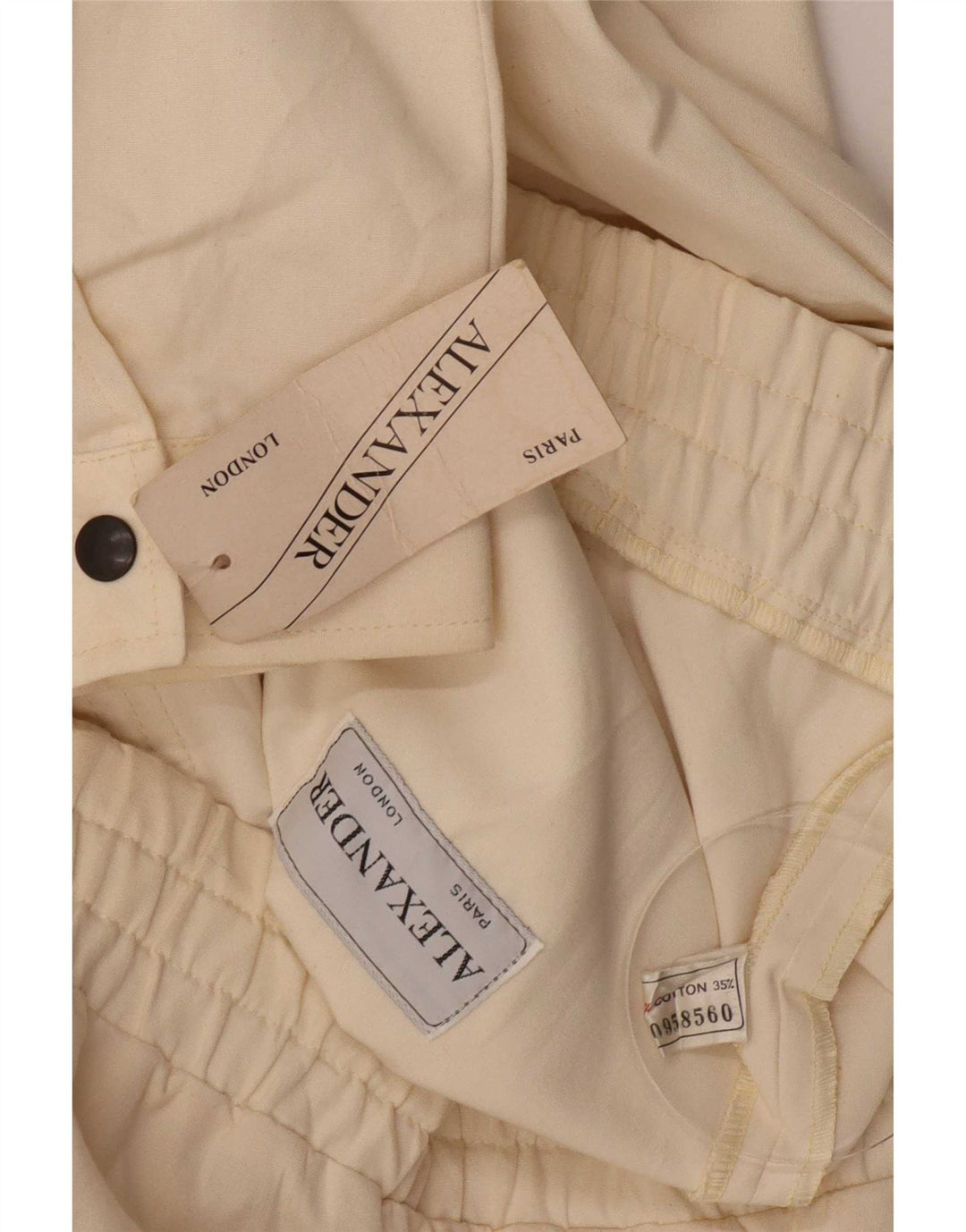 Alexander Mens Bomber Jacket IT 54 2XL Off White Βαμβακερό