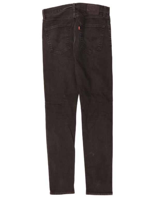LEVI'S Mens 512 Slim Tapered Jeans W30 L34 Μαύρο βαμβακερό