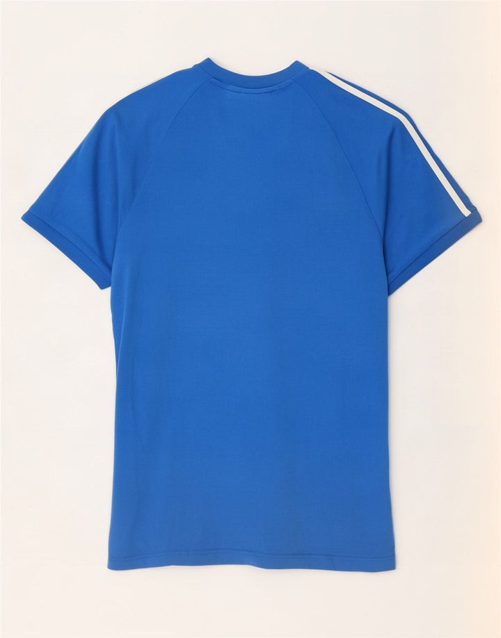 Ανδρικό T-Shirt Adidas Top από μεσαίο μπλε βαμβακερό