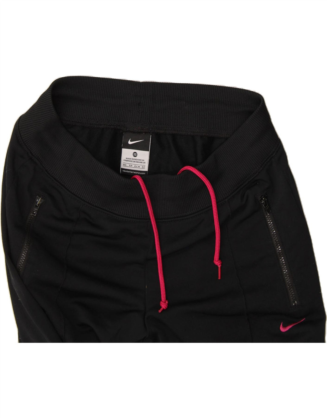 NIKE Womens Tracksuit Trousers Joggers UK 6 XS  Black Polyester Vintage Nike and Second-Hand Nike from Messina Hembry 