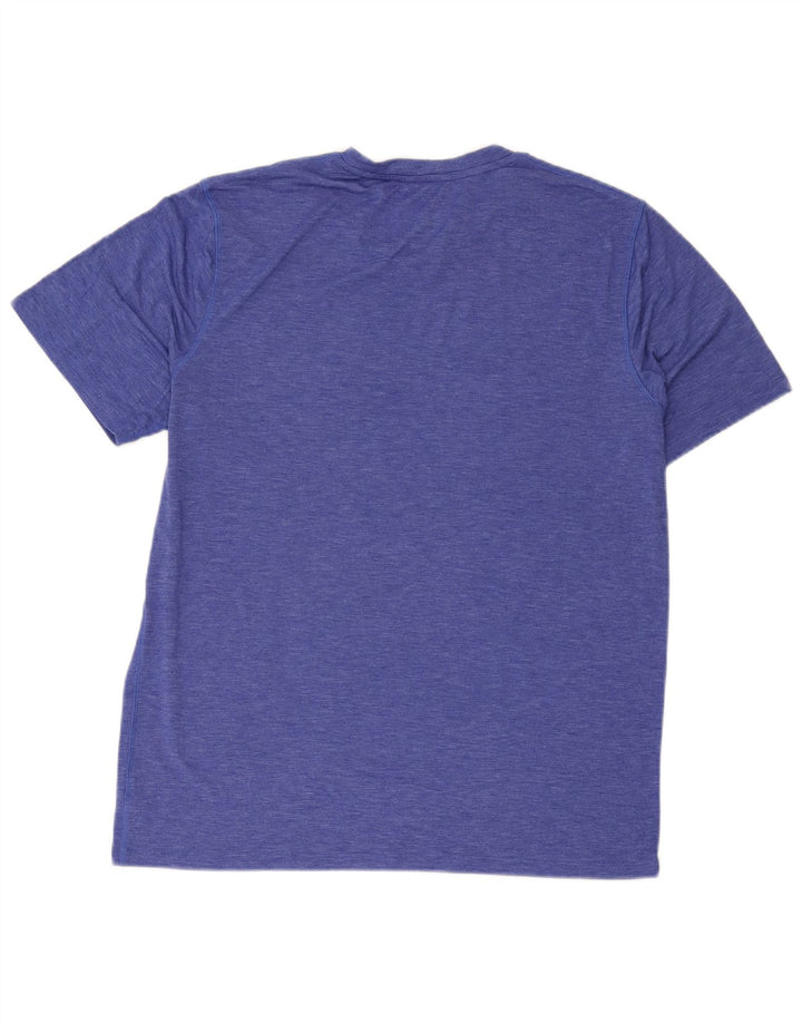 Ανδρικό T-Shirt Champion Top Large Blue Flecked Polyester