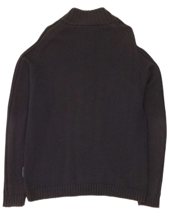 COTTON REPUBLIC Ανδρική ζακέτα πουλόβερ Μεσαίο Navy Μπλε Βαμβακερό