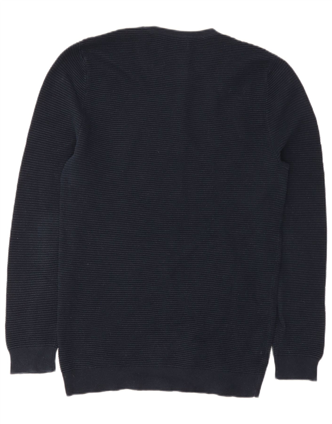 Ανδρικό πουλόβερ Zara Crew Neck Jumper Μεγάλο Navy Blue