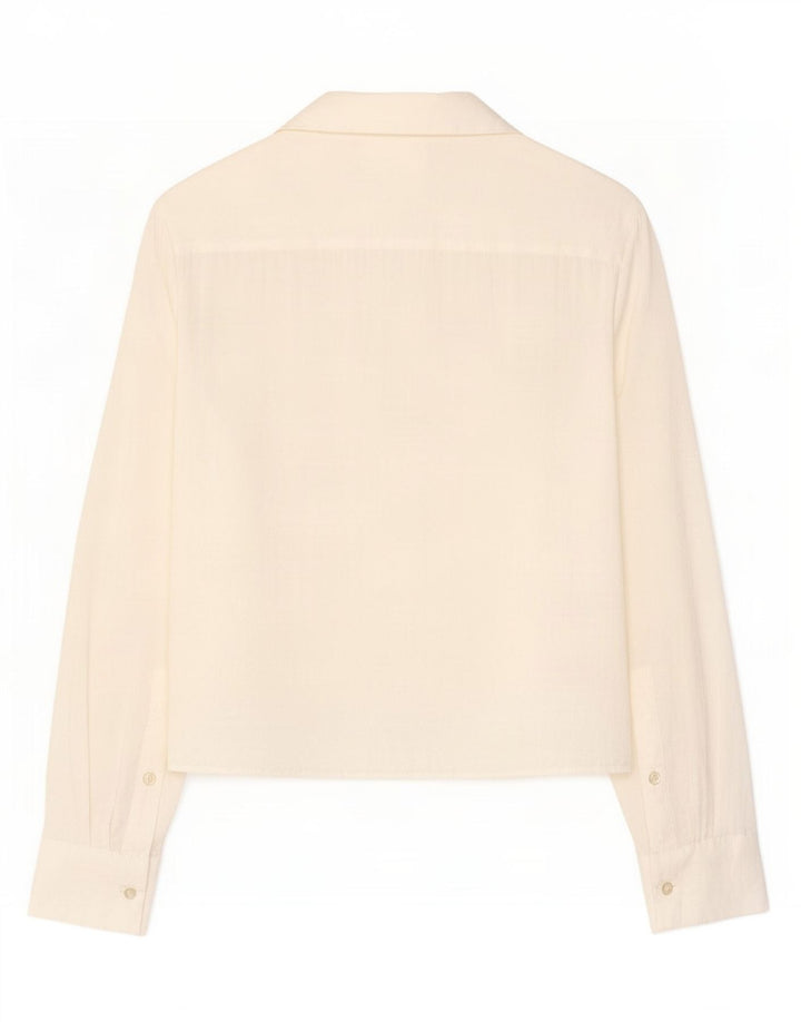 Zara γυναικεία μπλούζα μπλούζα UK 10 Small Off White Modal