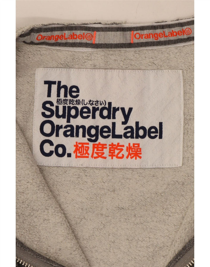 Γυναικεία φόρμα αφηρημένης σχεδίασης Superdry Top Jacket UK 16 Large Grey