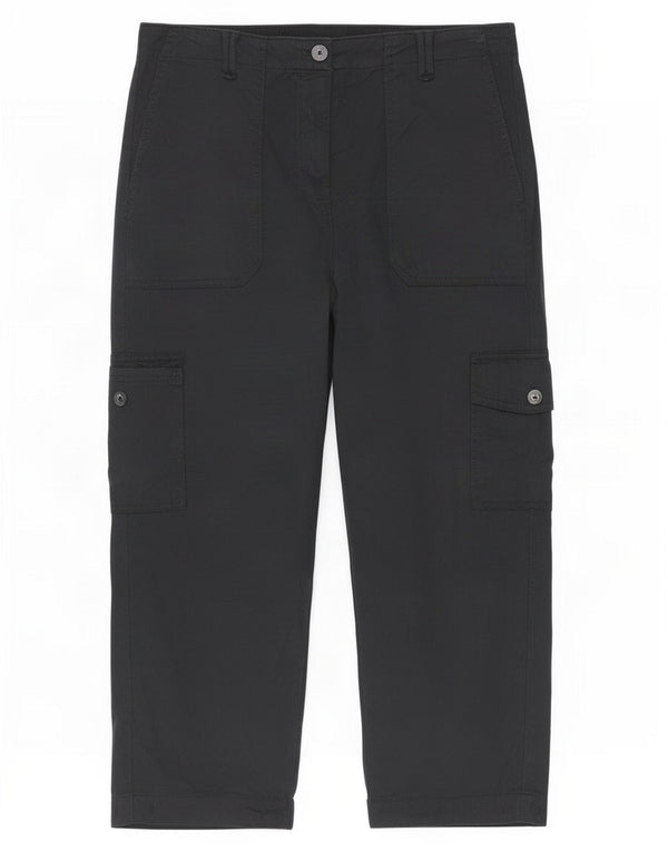 Marks & Spencer Γυναικείο παντελόνι Capri Cargo UK 12 Medium W30 L22 Μαύρο