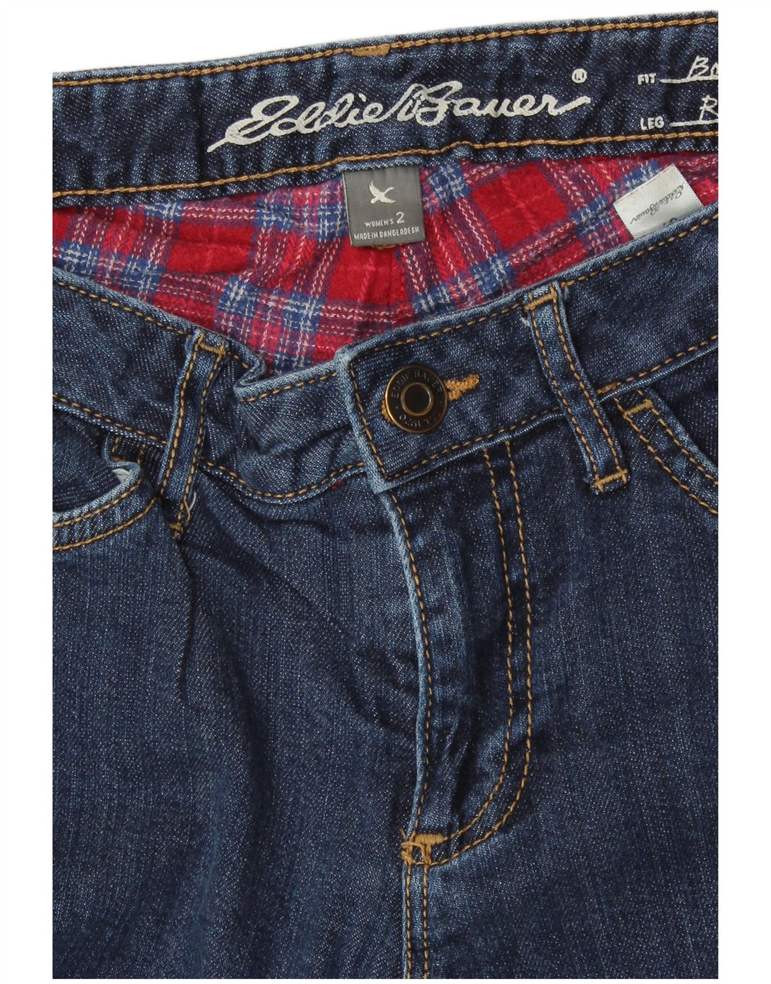 EDDIE BAUER Γυναικείο Boyfriend Straight Jeans US 2 XS W27 L30 Blue