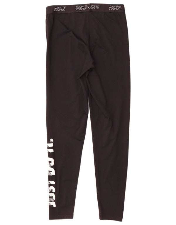 Γυναικεία γραφικά κολάν Nike UK 14 Large Black Polyester