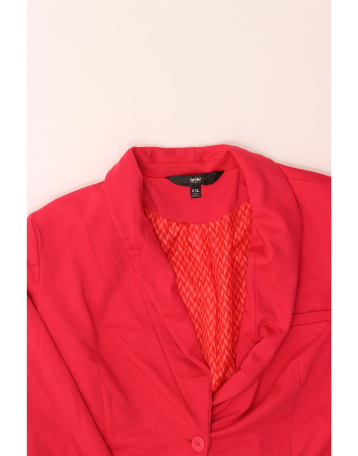 MOSSIMO Girls 1 Button Blazer Jacket 11-12 Years 2XL Pink Polyester Vintage Mossimo and Second-Hand Mossimo from Messina Hembry 