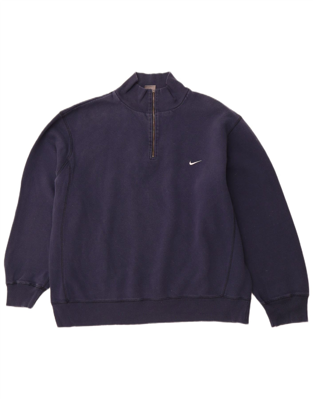 Ανδρικό φούτερ NIKE με φερμουάρ Jumper UK 45/47 XL Navy Blue Cotton