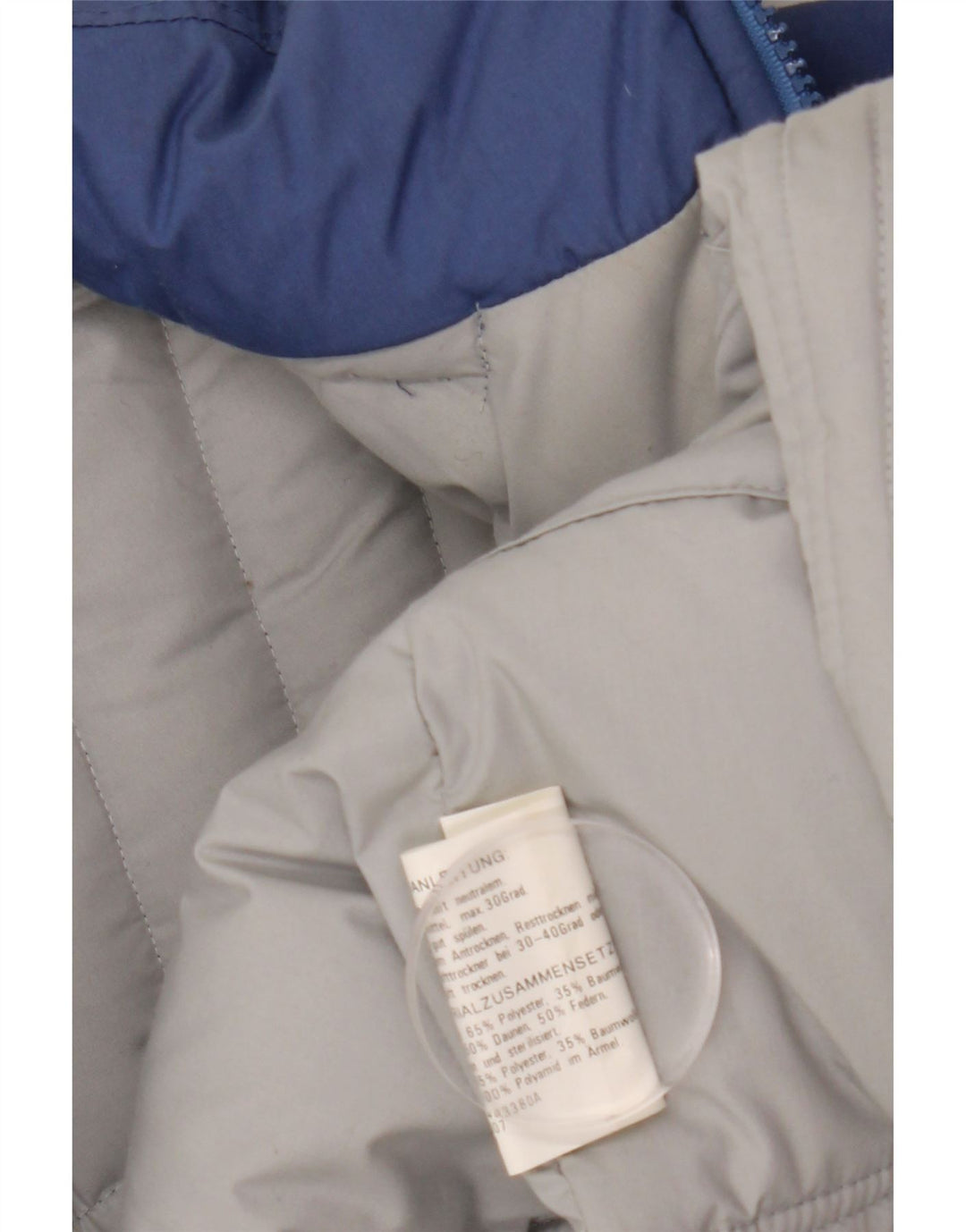 VINTAGE Ανδρικό μπουφάν με επένδυση IT 48 Medium Blue Polyester