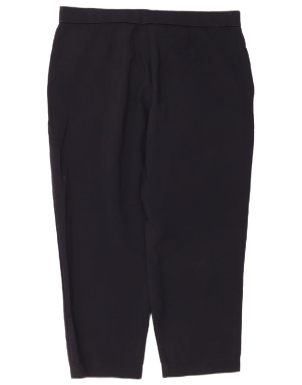 Marks & Spencer Γυναικείο Cropped Παντελόνι UK 16 Large W34 L23 Navy Blue