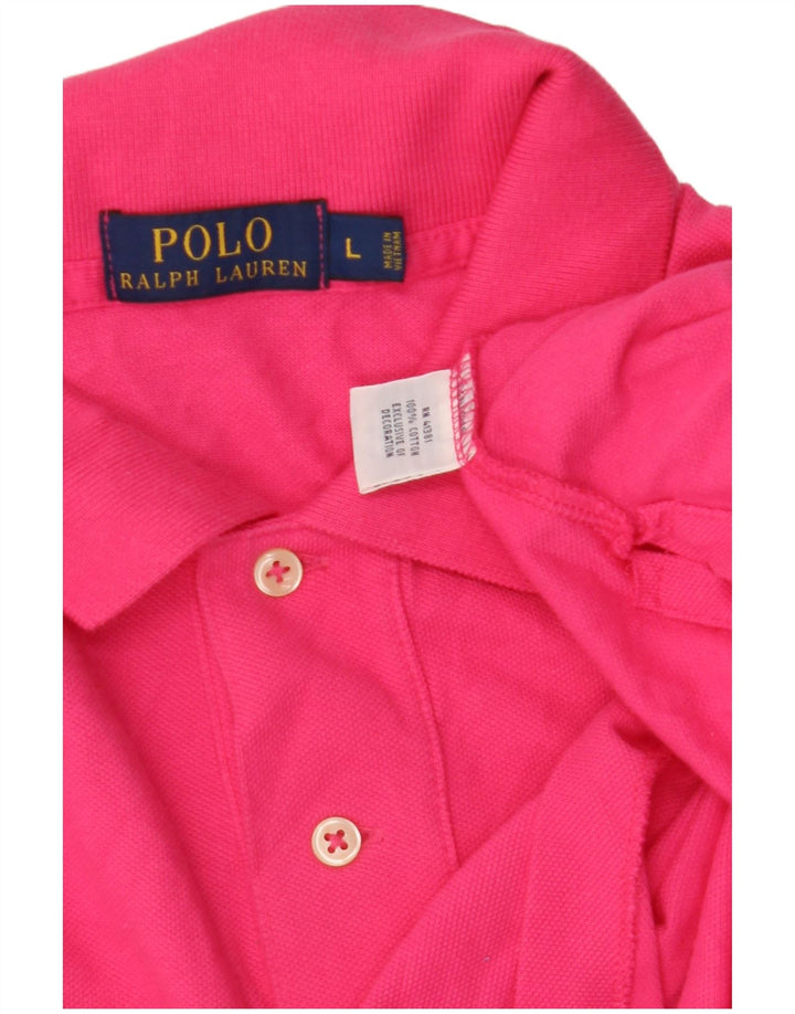 Πόλο Ralph Lauren Ανδρικό πουκάμισο μεγάλο ροζ βαμβακερό