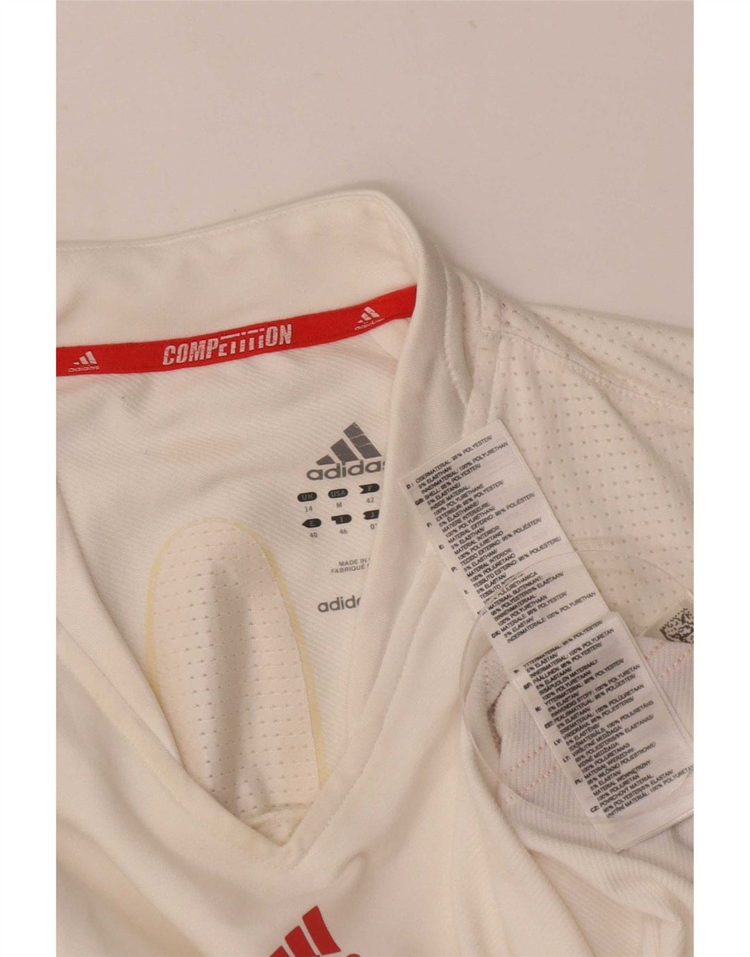 Adidas Γυναικείο Γιλέκο Τοπ UK 14 Μεσαίου Λευκού Πολυεστέρας
