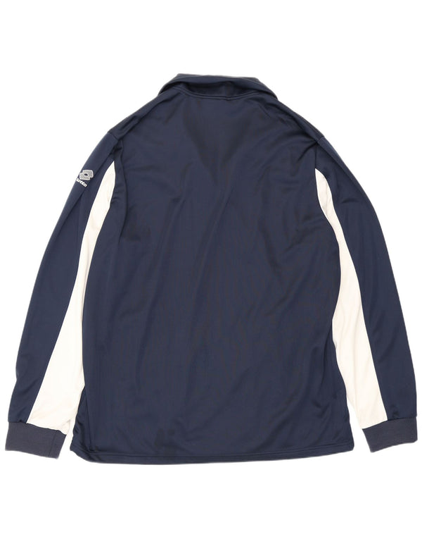 Ανδρική φόρμα Lotto Top Jacket 3XL Navy Blue Colorblock Polyester