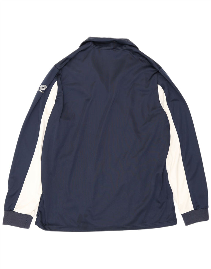 Ανδρική φόρμα Lotto Top Jacket 3XL Navy Blue Colorblock Polyester
