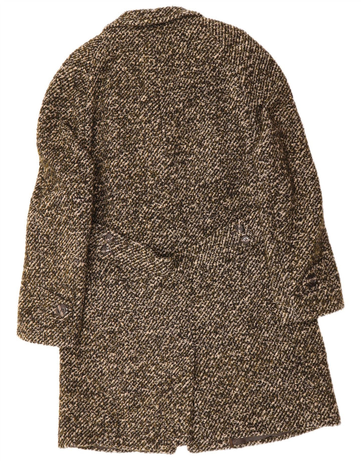 Ανδρικό πανωφόρι VINTAGE UK 38 Medium Khaki Flecked Wool
