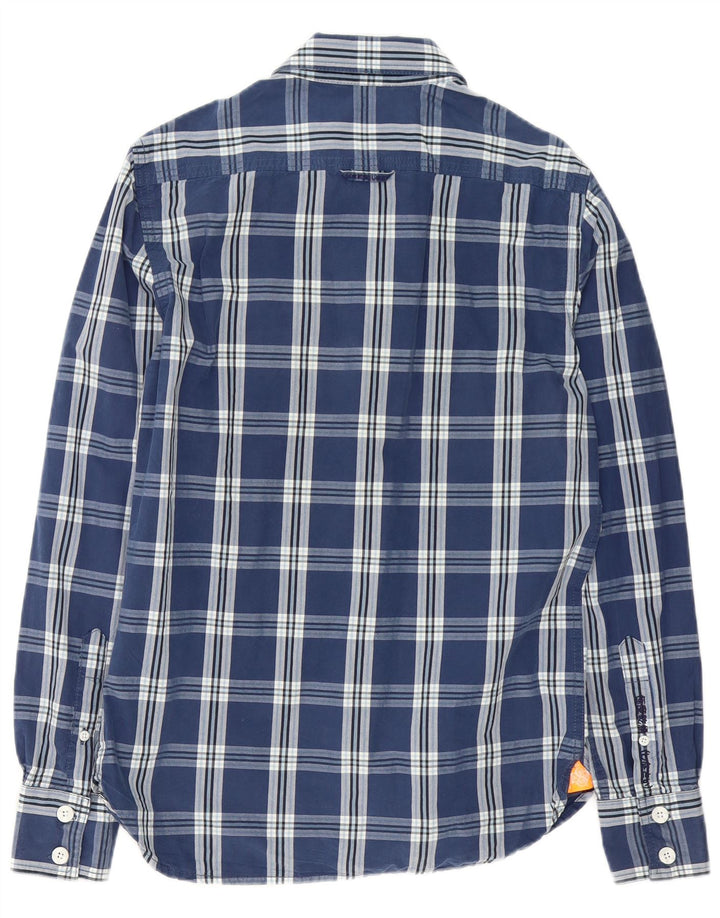 Ανδρικό πουκάμισο Superdry, μεσαίο μπλε ναυτικό, βαμβακερό