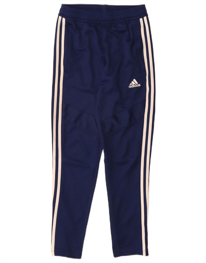 Παντελόνι αθλητικής φόρμας ADIDAS Boys Climacool 11-12 ετών Navy Blue Polyester