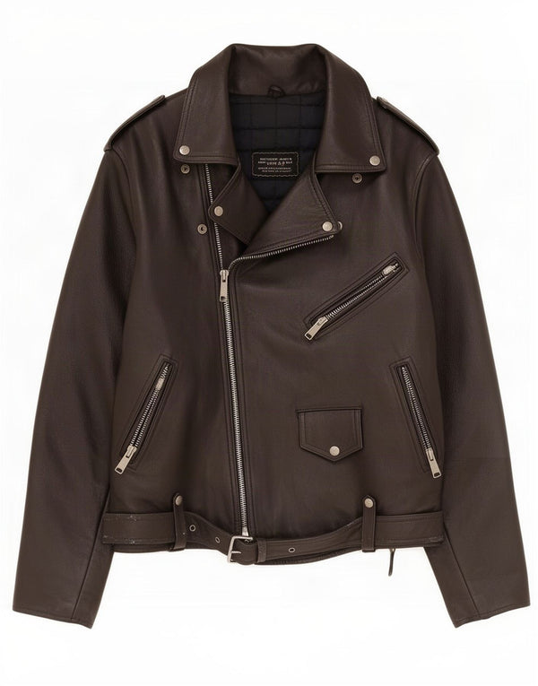 Bomb Boogie Mens Biker Jacket UK 40 Large Black