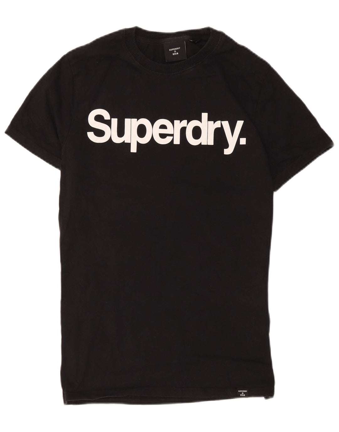 Ανδρικό γραφικό T-Shirt Superdry Top Μεσαίο μαύρο βαμβακερό