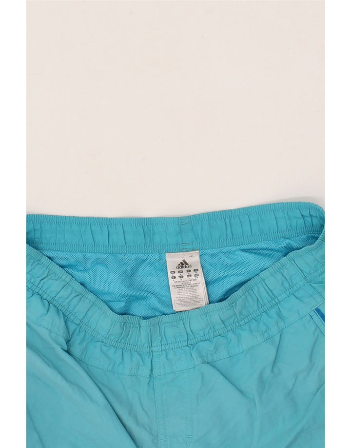 ADIDAS Mens Swimming Shorts Medium Blue Nylon Vintage Adidas and Second-Hand Adidas from Messina Hembry 