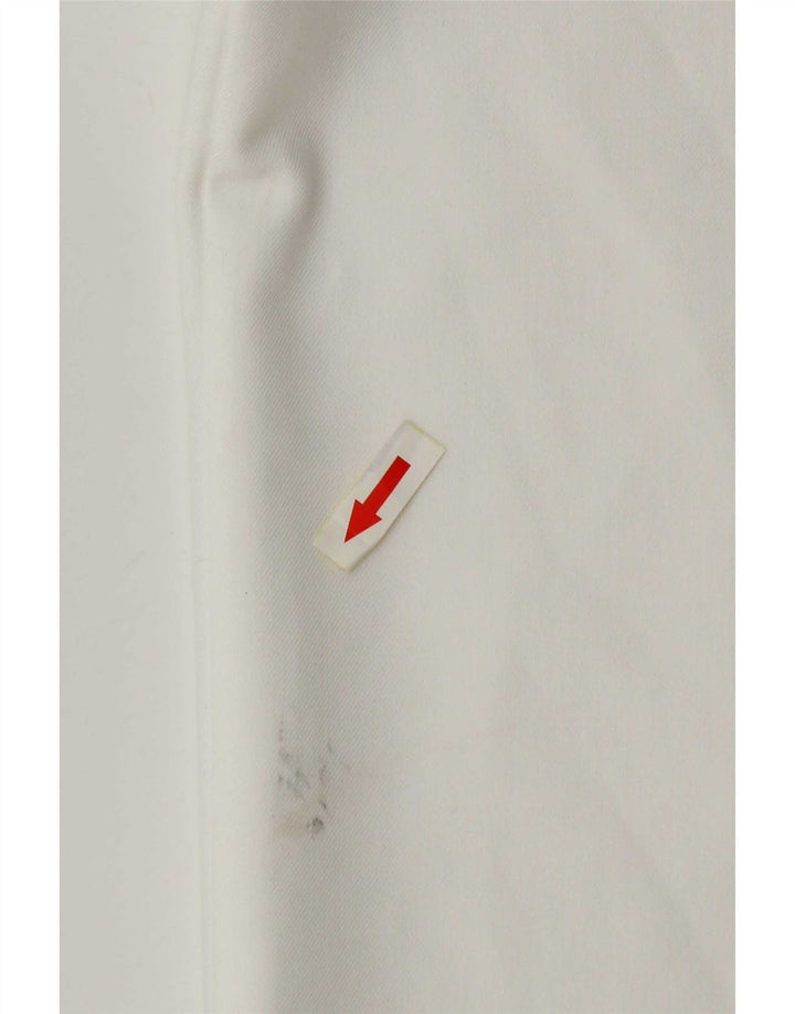 Zara Γυναικείο Φαρδύ Παντελόνι Chino Μεσαίο W28 L31 Λευκό