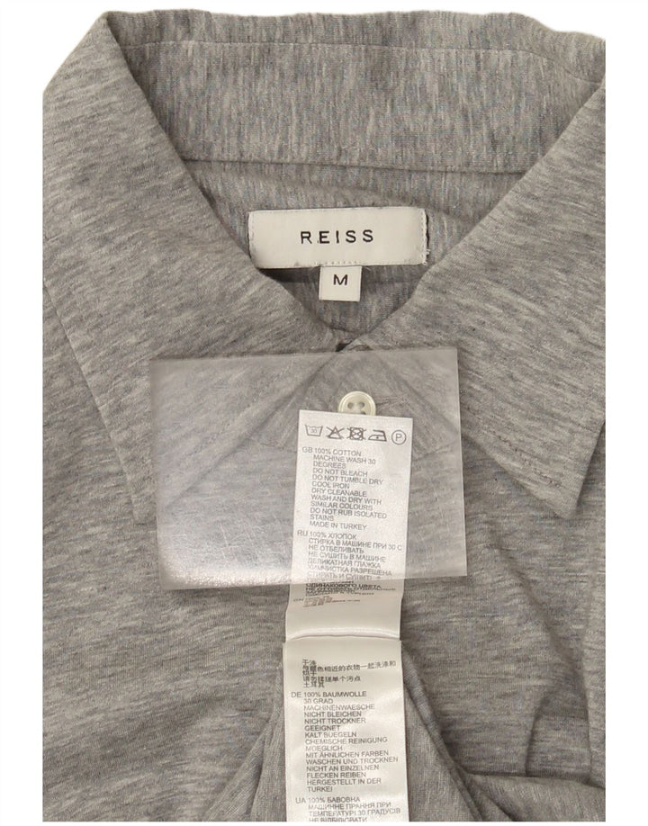 Ανδρικό πουκάμισο Reiss, βαμβακερό σε μεσαίο γκρι