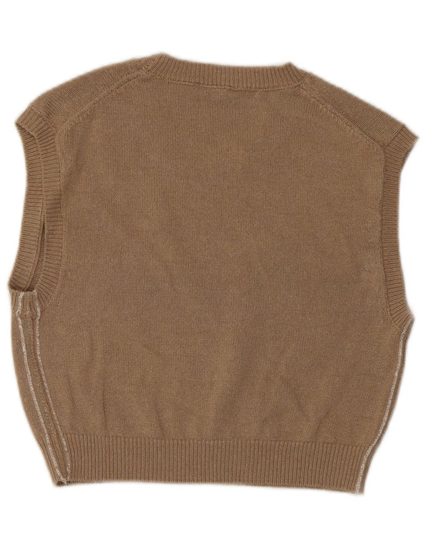 Zara Γυναικείο γιλέκο Crop Tank Top UK 12 Medium Brown