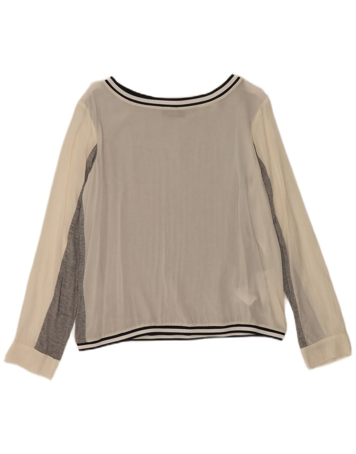 Max & Co. Γυναικεία μακρυμάνικη μπλούζα τοπ UK 10 Small Grey Colourblock