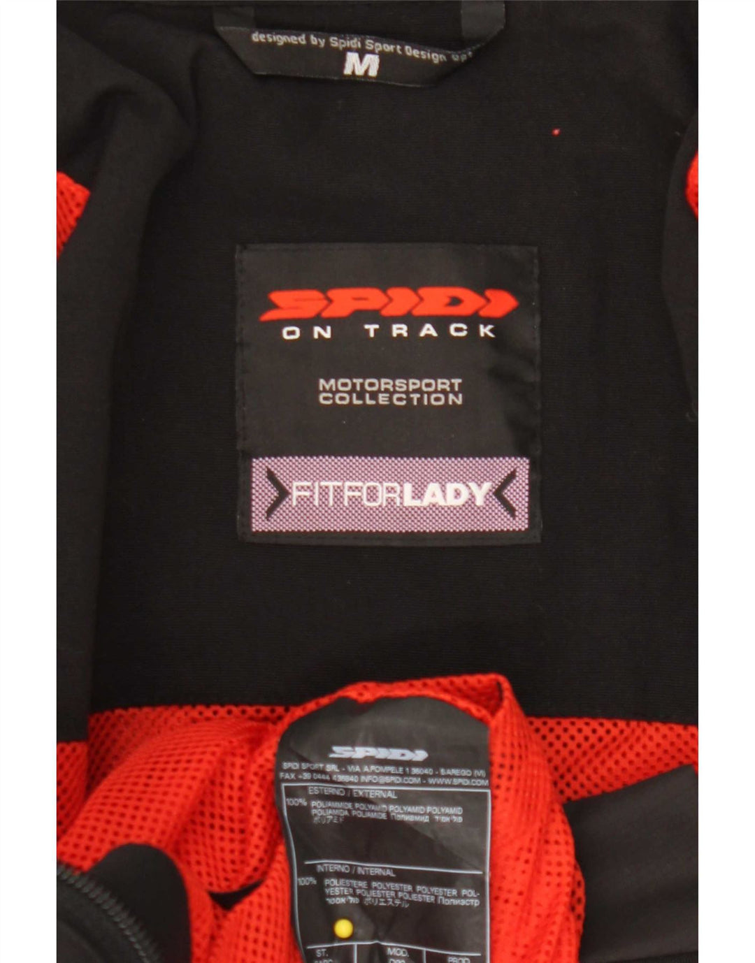 Spidi Γυναικεία Μοτοσικλέτα Graphic Racer Jacket UK 14 Medium Black Polyamide