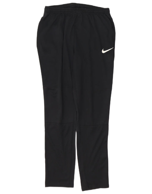 Γυναικεία φόρμα NIKE Dri Fit Παντελόνι UK 12 Μεσαίου Μαύρου Πολυεστέρα