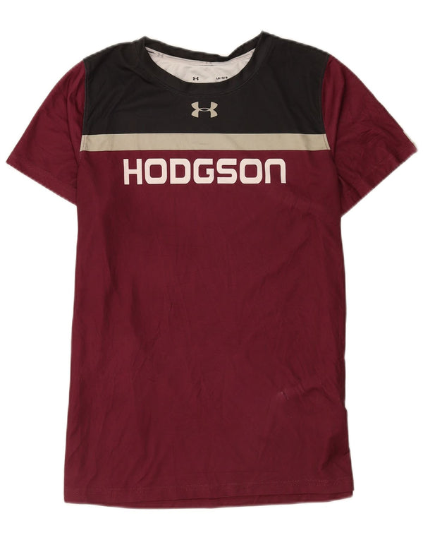 Ανδρικό γραφικό μπλουζάκι Under Armour Top Large μπορντό πολύχρωμο πολυεστέρας