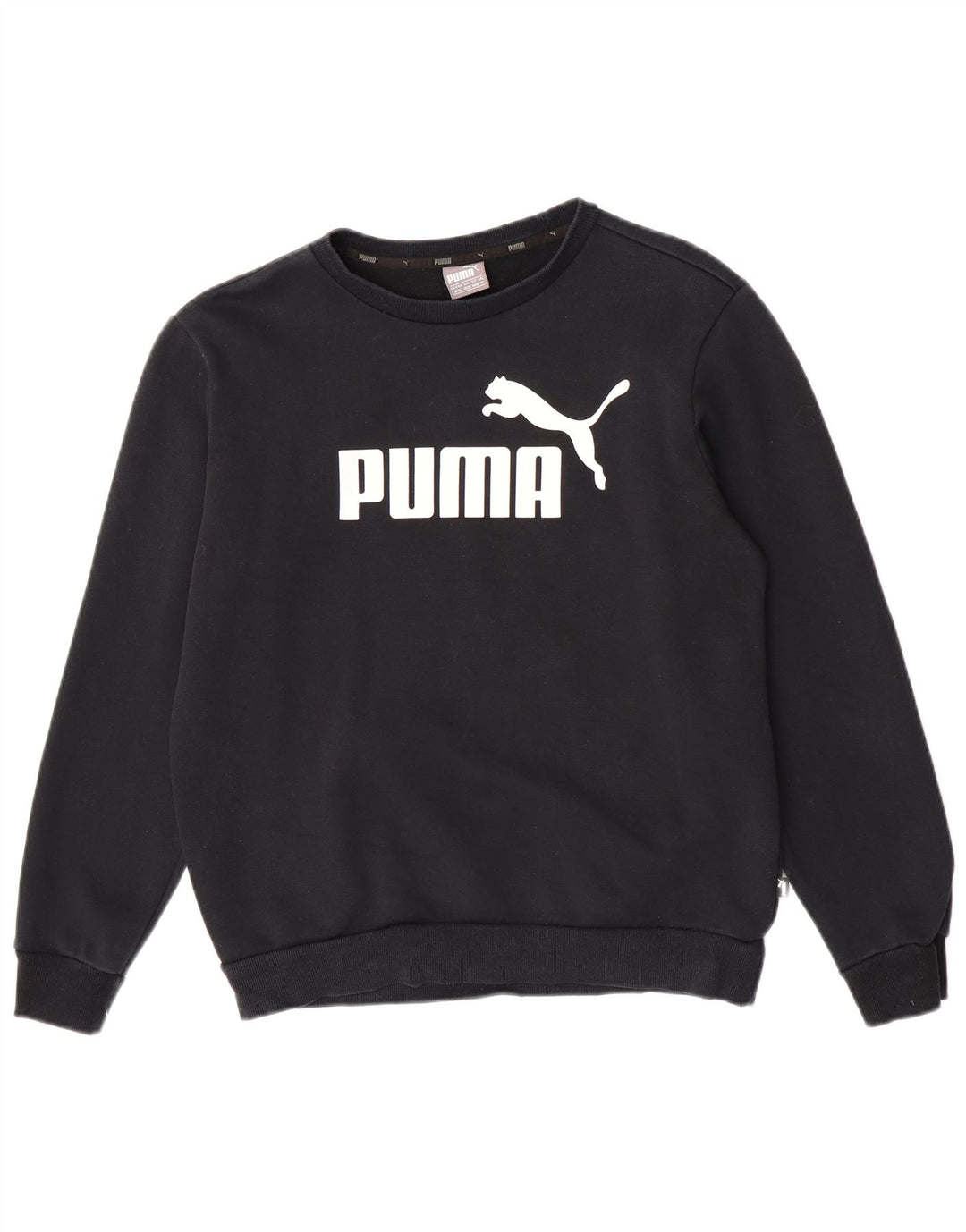 Ανδρικό γραφικό φούτερ Puma Jumper Μεσαίο μαύρο βαμβακερό